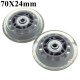 2pcs 70mm Clear Luggage Suitcase Replacement Rubber Wheel Roller Suitcase Repair Parts 2pcs 70mm Clear Luggage Suitcase Replacement Rubber Wheel Roller Suitcase Repair Parts