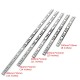 2pcs Metal Drawer Ball Bearing Slide Mute Guide Track 8-16Inch Silver 2pcs Metal Drawer Ball Bearing Slide Mute Guide Track 8-16Inch Silver
