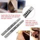 2pcs Metal Drawer Ball Bearing Slide Mute Guide Track 8-16Inch Silver 2pcs Metal Drawer Ball Bearing Slide Mute Guide Track 8-16Inch Silver