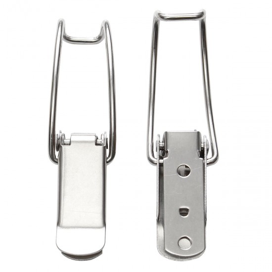 2pcs Stainless Steel Toggle Latch Catches Hasp for Case Box Chest