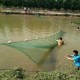 2x10M/3x20M Fishing Drag Net Handmade Beach Seine Monofilament Fish Cast Mesh Sinker Gill Trap