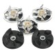 3 Plastic Gear Base and 2 Rubber Blender Replacement for Magic Mixer Spare Parts