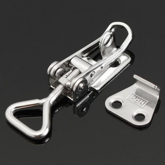 304 Stainless Steel Adjustable Locking Buckle Latch 5.5mm for Case Box Chest