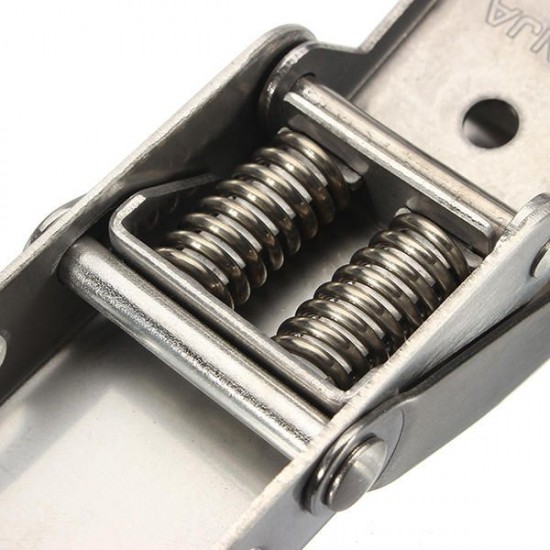 304 Stainless Steel Concealed Toggle Latch Safety Catch Non-Locking Spring Loaded 304 Stainless Steel Concealed Toggle Latch Safety Catch Non-Locking Spring Loaded