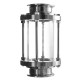 304 Stainless Steel Glass Multiple Tri Clamp Type Flow Sight Sanitary Fitting 304 Stainless Steel Glass Multiple Tri Clamp Type Flow Sight Sanitary Fitting