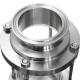 304 Stainless Steel Glass Multiple Tri Clamp Type Flow Sight Sanitary Fitting 304 Stainless Steel Glass Multiple Tri Clamp Type Flow Sight Sanitary Fitting