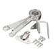 30N 3kg Turning Lift Support Hydraulic Lever Any Position Stop Zinc Alloy for Cabinet Door