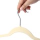 30Pcs Beige Thin Space Saving Velvet Hanger Nonslip Coat Cloth Hanger 360 Heavy Duty 10 Clips