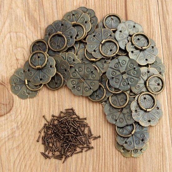 30Pcs Bronze Tone Quincunx Drawer Cabinet Desk Door Pull Handle Knob Furniture Hardware 30Pcs Bronze Tone Quincunx Drawer Cabinet Desk Door Pull Handle Knob Furniture Hardware