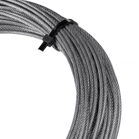 30m Heavy Duty Wire Rope Cable Hooks Stainless Steel Turnbuckle Cord Hanging Kit 30m Heavy Duty Wire Rope Cable Hooks Stainless Steel Turnbuckle Cord Hanging Kit
