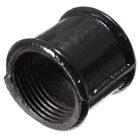 3/4 Inch Black Iron Pipe Threaded Coupling Fittings Malleable Cast Iron