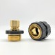 3/4 Inch Garden Hose Quick Connector Fittings Aluminum Easy Connector Fitting Male And Female Set 3/4 Inch Garden Hose Quick Connector Fittings Aluminum Easy Connector Fitting Male And Female Set