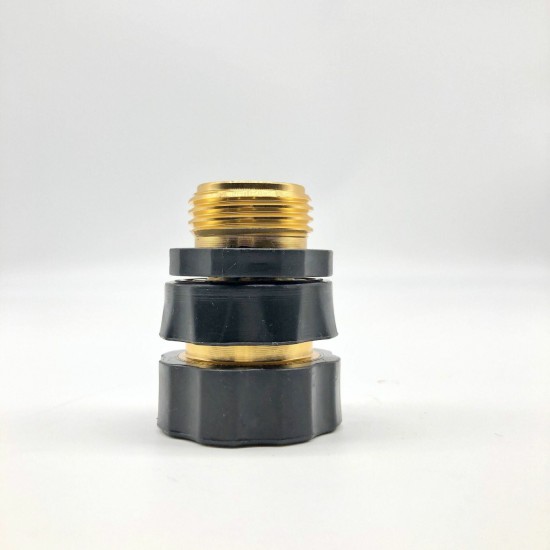 3/4 Inch Garden Hose Quick Connector Fittings Aluminum Easy Connector Fitting Male And Female Set 3/4 Inch Garden Hose Quick Connector Fittings Aluminum Easy Connector Fitting Male And Female Set