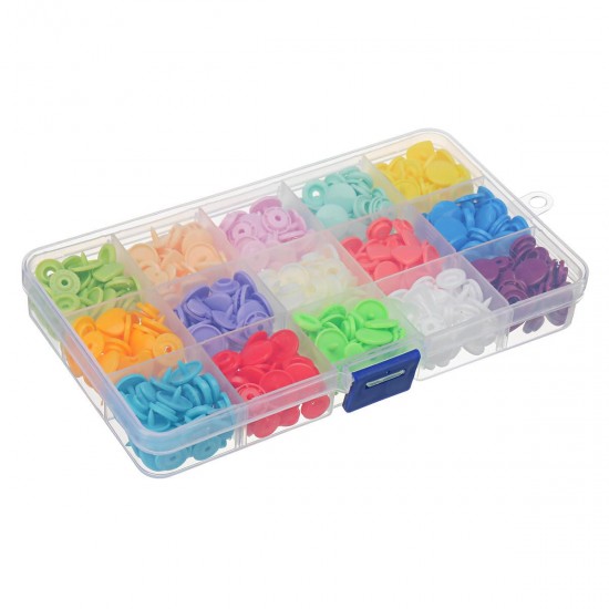 360 Set/Lot 24 Color T5 Resin Snap Plastic Buttons Installation Tools Sihetun Buckle
