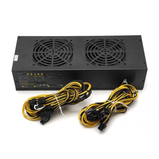 3600W Miner Mining Power Supply Mining Rig Machine with Four Fans For A6 A7 s5 s7 B3 E9 L3+ R4 Miner