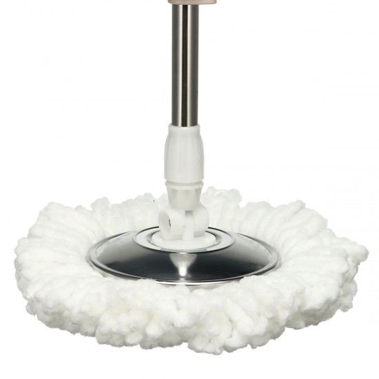 360°Rotating Head Easy Floor Mop Water Bucket 2x Heads Microfiber Spin Cleaning Tool 360°Rotating Head Easy Floor Mop Water Bucket 2x Heads Microfiber Spin Cleaning Tool
