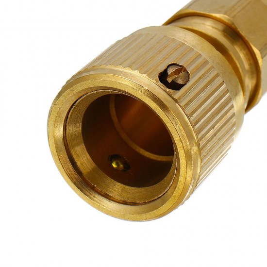 3/8'' Brass Hose Connector Copper Garden Telescopic Pipe Fittings Washing Water Quick Connector Car Wash Clean Tools Quick Connect Adapter