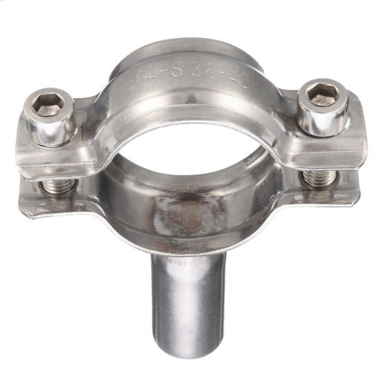 38mm Sanitary Pipe Hanger 304 Stainless Steel Double Bolt Pipe Holder Clamp 38mm Sanitary Pipe Hanger 304 Stainless Steel Double Bolt Pipe Holder Clamp