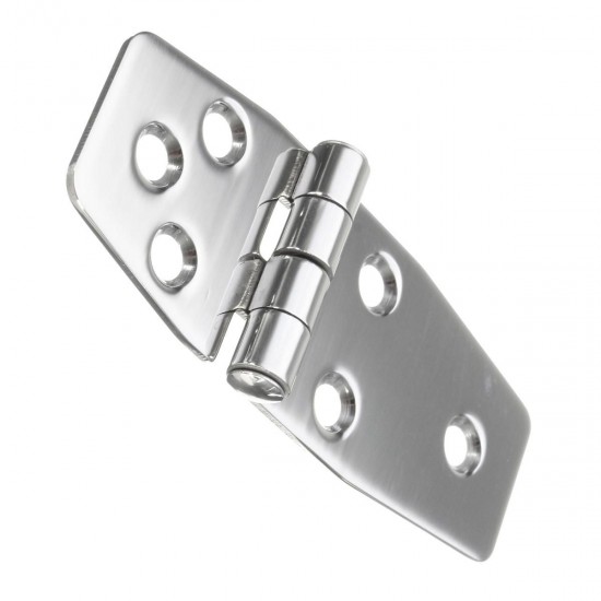 38x97mm Flush Hinges 316 Stainless Steel Polished Silver for Boat Marine Door