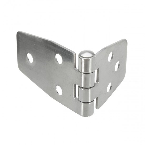 38x97mm Flush Hinges 316 Stainless Steel Polished Silver for Boat Marine Door