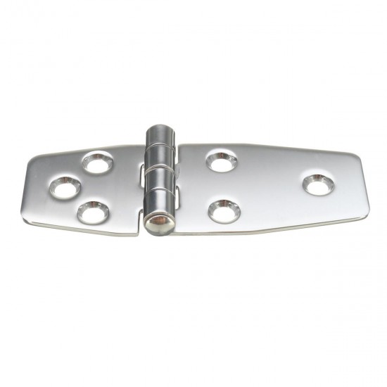 38x97mm Flush Hinges 316 Stainless Steel Polished Silver for Boat Marine Door