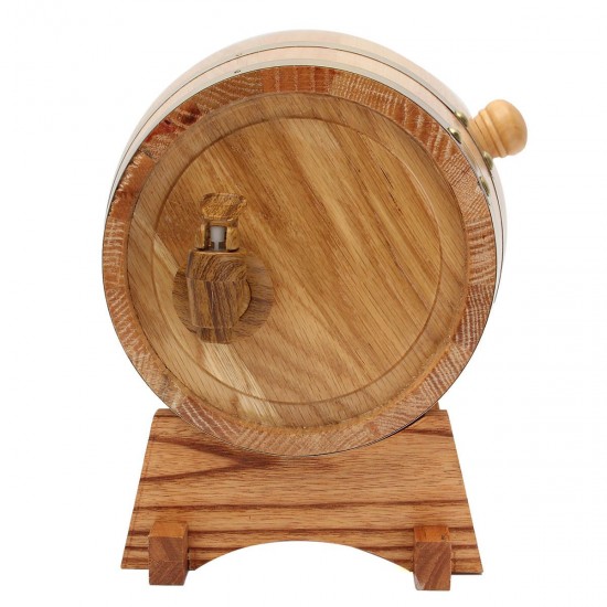 3L Wooden Barrel with Spigot for Whisky Wine Liquor Homebrew 3L Wooden Barrel with Spigot for Whisky Wine Liquor Homebrew