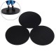 3Pcs 120mm Round Black Silicone Oval Model Bases Support for Wargames Table Games