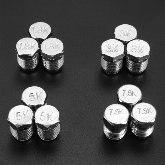 3Pcs 1.8K 3K 5K 7.5K Burst Disks For Paintball Air Co2 Tank Regulator Valve 3Pcs 1.8K 3K 5K 7.5K Burst Disks For Paintball Air Co2 Tank Regulator Valve