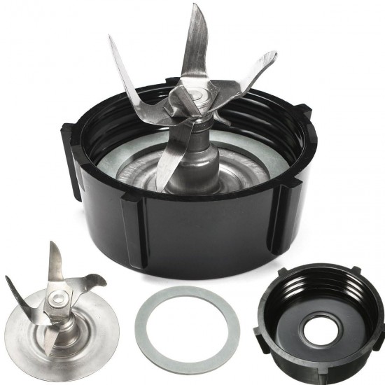 3Pcs 6 Point Blade + Sealing Ring Gasket + Base Bottom Cap For Oster Blender 3Pcs 6 Point Blade + Sealing Ring Gasket + Base Bottom Cap For Oster Blender