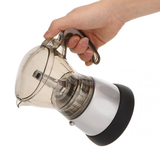 4 Cup Automatic Transparent Acrylic Coffee Maker Percolator Moka Pot Stovetop Espresso Pot Machine 4 Cup Automatic Transparent Acrylic Coffee Maker Percolator Moka Pot Stovetop Espresso Pot Machine