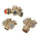 4 Hole Brass Spray Misting Nozzle Garden Sprinkler Irrigation Fitting Adjustable 4 Hole Brass Spray Misting Nozzle Garden Sprinkler Irrigation Fitting Adjustable