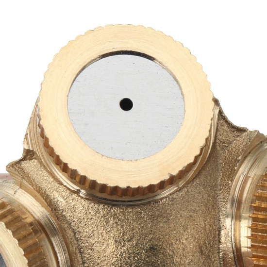 4 Hole Brass Spray Misting Nozzle Garden Sprinkler Irrigation Fitting Adjustable 4 Hole Brass Spray Misting Nozzle Garden Sprinkler Irrigation Fitting Adjustable