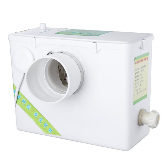 400W 220V 2 Outlet Sanitary Macerator Pump Auto Disposal Crush Waste Water Toilet Sink 400W 220V 2 Outlet Sanitary Macerator Pump Auto Disposal Crush Waste Water Toilet Sink