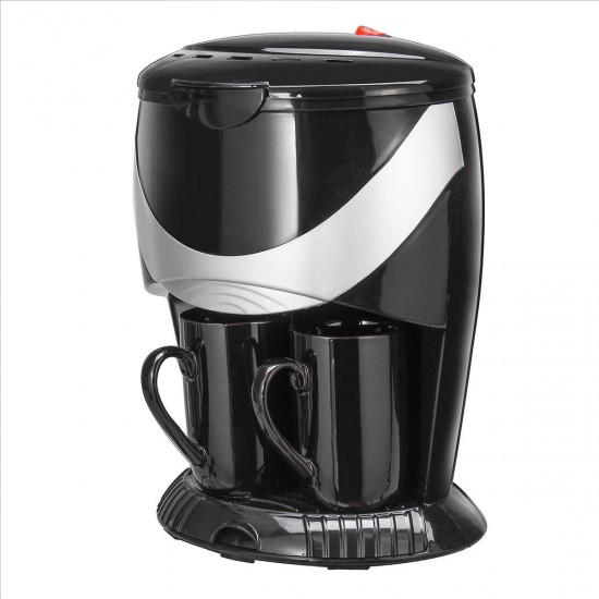 450W 2 Cup Household Drip Type Coffee Maker American Coffee Tea Machine Dual Use