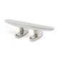 4/5/6/8 Inch 316 Stainless Steel 4 Hole Low Flat Cleat For Deck Rope Tie Decorative Hardware 4/5/6/8 Inch 316 Stainless Steel 4 Hole Low Flat Cleat For Deck Rope Tie Decorative Hardware