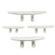 4/5/6/8 Inch 316 Stainless Steel 4 Hole Low Flat Cleat For Deck Rope Tie Decorative Hardware 4/5/6/8 Inch 316 Stainless Steel 4 Hole Low Flat Cleat For Deck Rope Tie Decorative Hardware