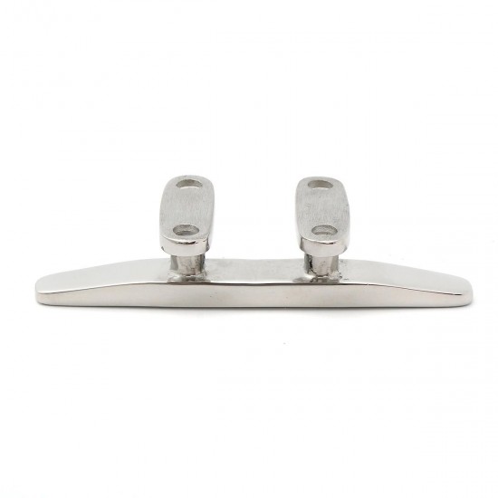 4/5/6/8 Inch 316 Stainless Steel 4 Hole Low Flat Cleat For Deck Rope Tie Decorative Hardware 4/5/6/8 Inch 316 Stainless Steel 4 Hole Low Flat Cleat For Deck Rope Tie Decorative Hardware