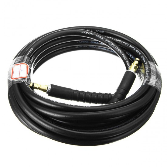 4/5/6m Pressure Washer Hose For KARCHER K Series Quick Fit Click Yellow Trigger NS/NS TR