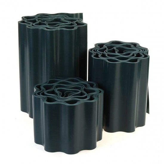 4''/6''/8'' Green Plastic Lawn Edging Decorative Fence Path Border Plant Beds 4''/6''/8'' Green Plastic Lawn Edging Decorative Fence Path Border Plant Beds