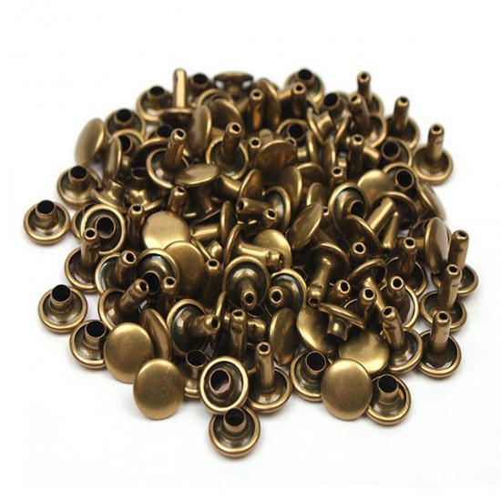 480 Pcs/Lot DIY Leather Craft Snap Fasteners Buttons Copper Antique Brass Double Cap Sewing Rivet Punk Bag 480 Pcs/Lot DIY Leather Craft Snap Fasteners Buttons Copper Antique Brass Double Cap Sewing Rivet Punk Bag