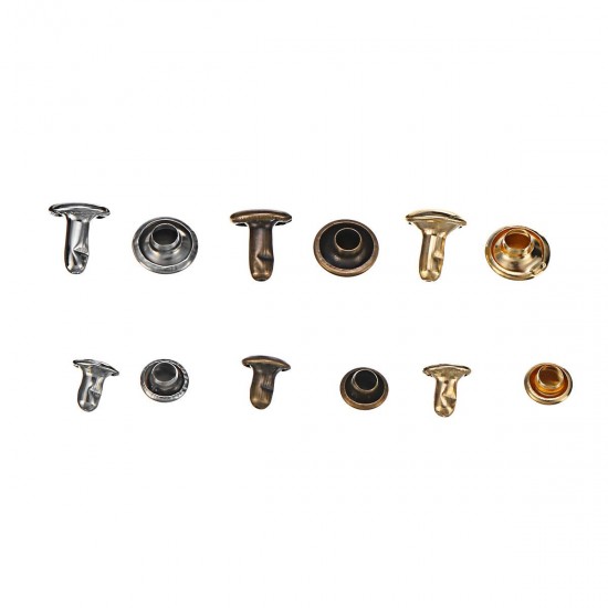 480 Pcs/Lot DIY Leather Craft Snap Fasteners Buttons Copper Antique Brass Double Cap Sewing Rivet Punk Bag 480 Pcs/Lot DIY Leather Craft Snap Fasteners Buttons Copper Antique Brass Double Cap Sewing Rivet Punk Bag