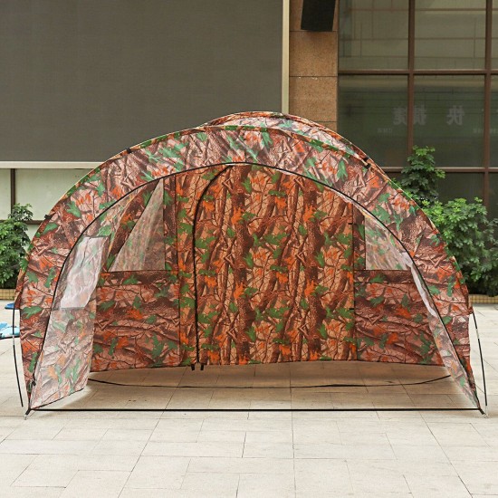 4.8m 8-10 Person Tent Instant Camping Waterproof Camouflage Outdoor For Family
