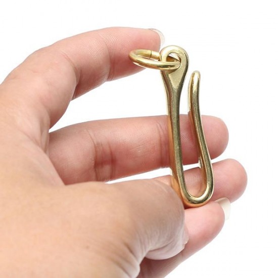 48mm U Shaped Hook Brass Pure Copper Gold Color for Belt Craft Leather DIY Bag