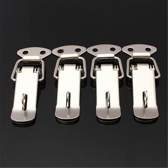 4PCS Case Box Chest Spring Stainless Tone Lock Toggle Latch Catch Clasp 4PCS Case Box Chest Spring Stainless Tone Lock Toggle Latch Catch Clasp