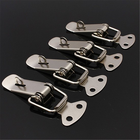 4PCS Case Box Chest Spring Stainless Tone Lock Toggle Latch Catch Clasp 4PCS Case Box Chest Spring Stainless Tone Lock Toggle Latch Catch Clasp