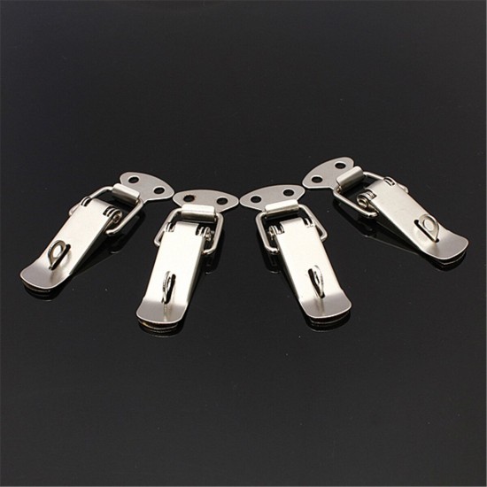 4PCS Case Box Chest Spring Stainless Tone Lock Toggle Latch Catch Clasp 4PCS Case Box Chest Spring Stainless Tone Lock Toggle Latch Catch Clasp