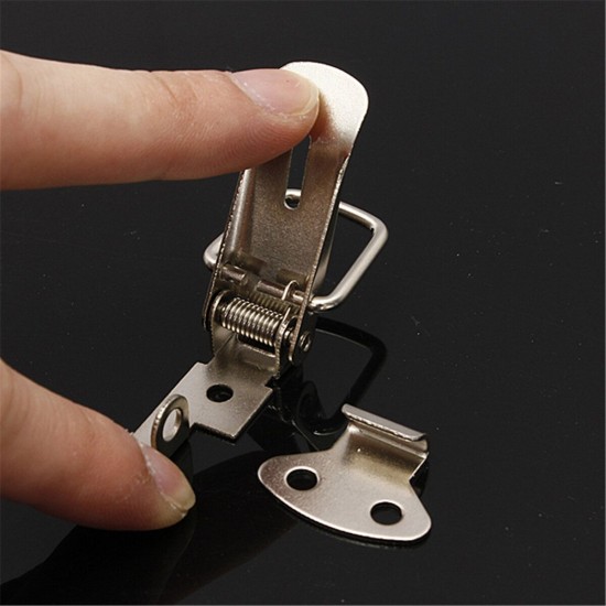 4PCS Case Box Chest Spring Stainless Tone Lock Toggle Latch Catch Clasp 4PCS Case Box Chest Spring Stainless Tone Lock Toggle Latch Catch Clasp