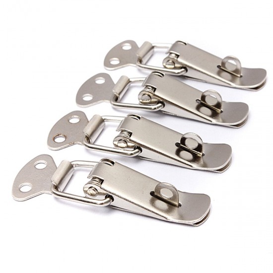 4PCS Case Box Chest Spring Stainless Tone Lock Toggle Latch Catch Clasp 4PCS Case Box Chest Spring Stainless Tone Lock Toggle Latch Catch Clasp