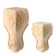 4Pcs 10/15cm European Solid Wood Applique Carving Furniture Foot Legs Unpainted Cabinet Feets Decal