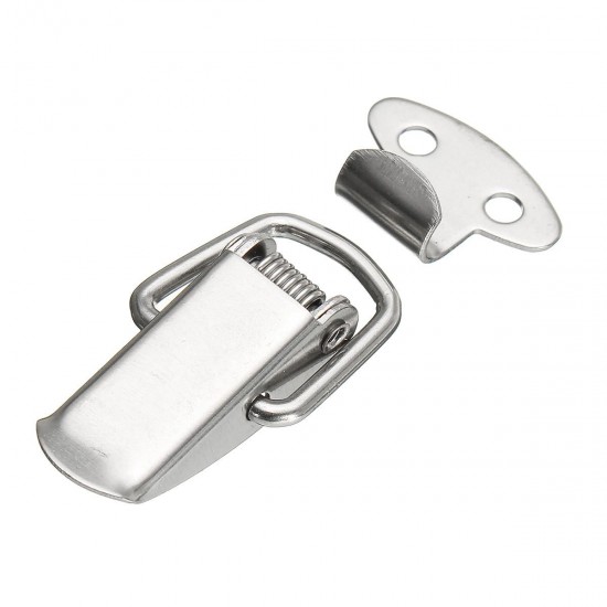 4Pcs 201 Stainless Steel Wooden Case Box Buckle Spring Lock 4Pcs 201 Stainless Steel Wooden Case Box Buckle Spring Lock